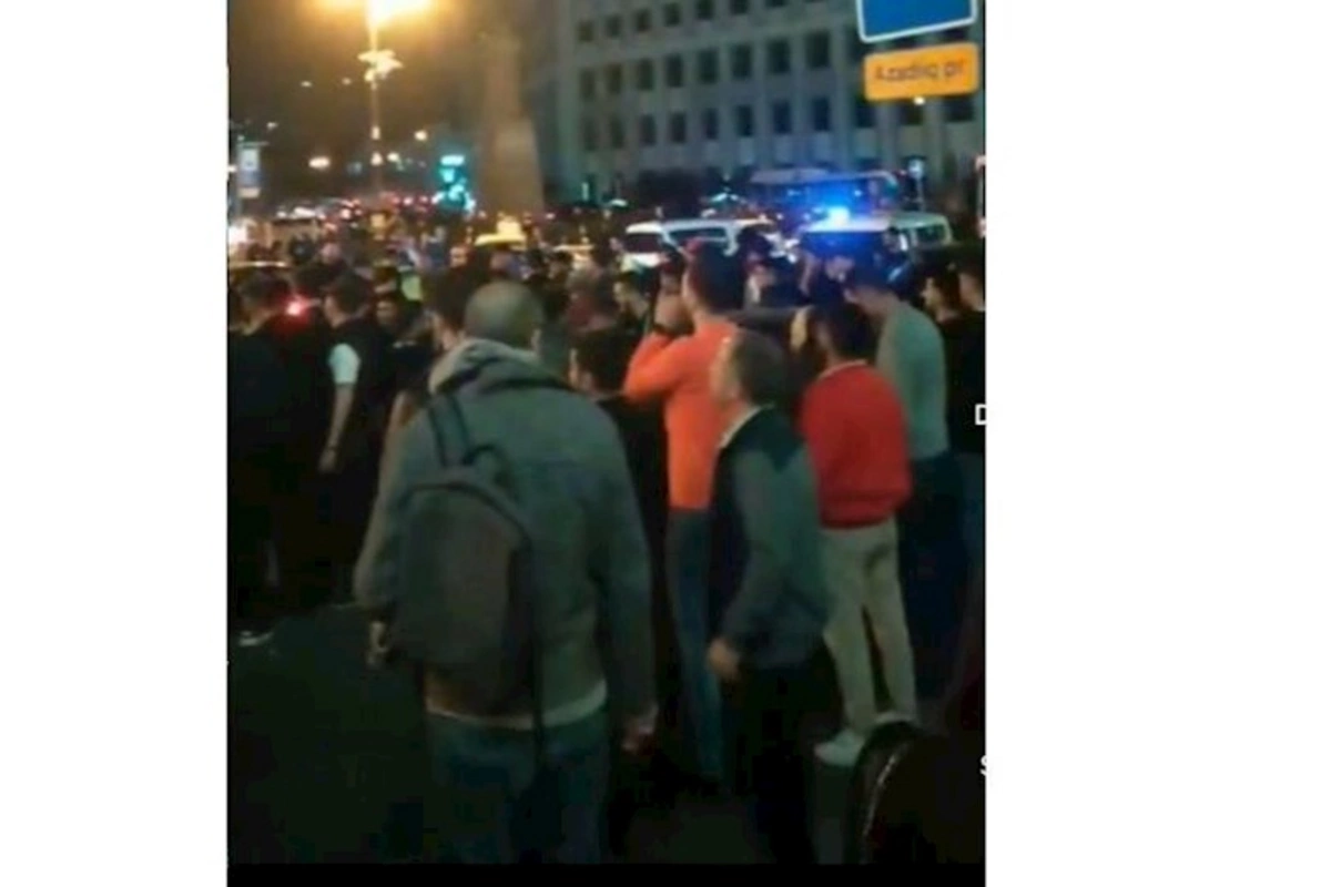 Bakıda yolu keçən piyadanı maşın vurdu — VİDEO