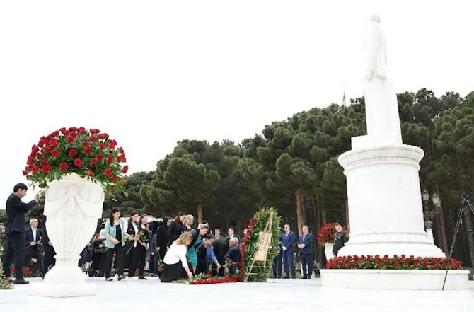 Heydər Əliyevin 100 illik yubileyi Abşeron rayonunda qeyd edildi — VİDEO/FOTO