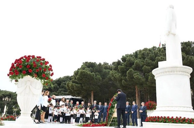 Heydər Əliyevin 100 illik yubileyi Abşeron rayonunda qeyd edildi — VİDEO/FOTO