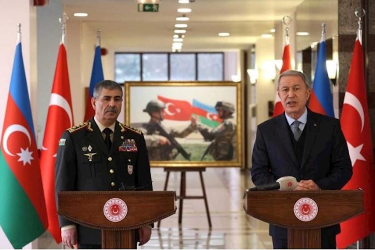 Zakir Həsənov və Hulusi Akar Anadolu Qartalı-2023 təlimlərini izlədilər