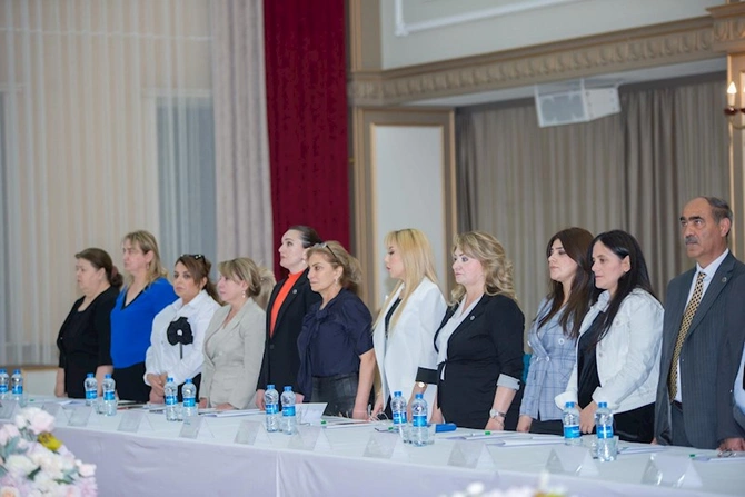 “Azərbaycanda gender bərabərliyinin təminatçısı Ulu Öndər Heydər Əliyev” mövzusunda konfrans keçirilib — FOTOLAR