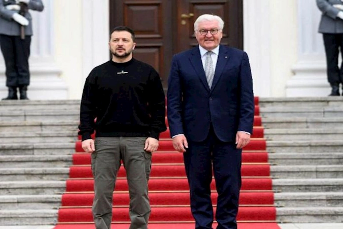 Zelenskinin Almaniya prezidenti Frank-Valter Ştaynmayerlə görüşü başlayıb — FOTO — YENİLƏNİB