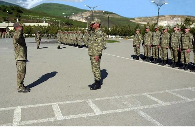 Hərbi vəzifəlilərin növbəti təlim toplanışı keçirilir — FOTOLAR