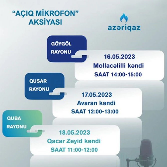 SOCAR Azəriqaz İB-nin Açıq mikrofon aksiyası davam edir — FOTO