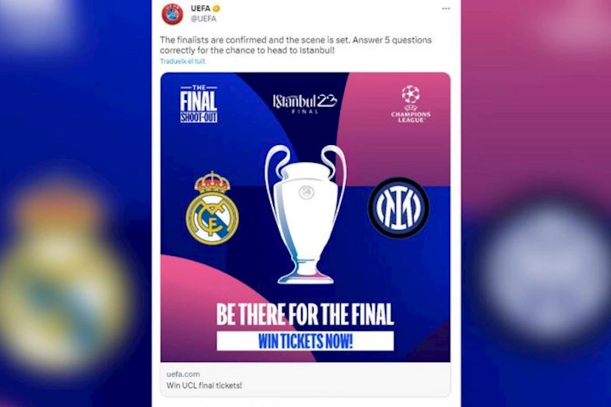 UEFA Çempionlar Liqası ilə bağlı qalmaqallı paylaşım etdi