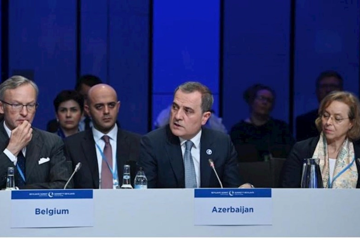 Ceyhun Bayramov zirvə görüşündə çıxış etdi — FOTO