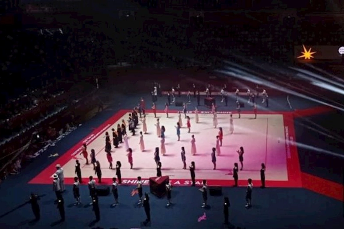Bakıda bədii gimnastika üzrə Avropa çempionatının təntənəli açılış mərasimi olub