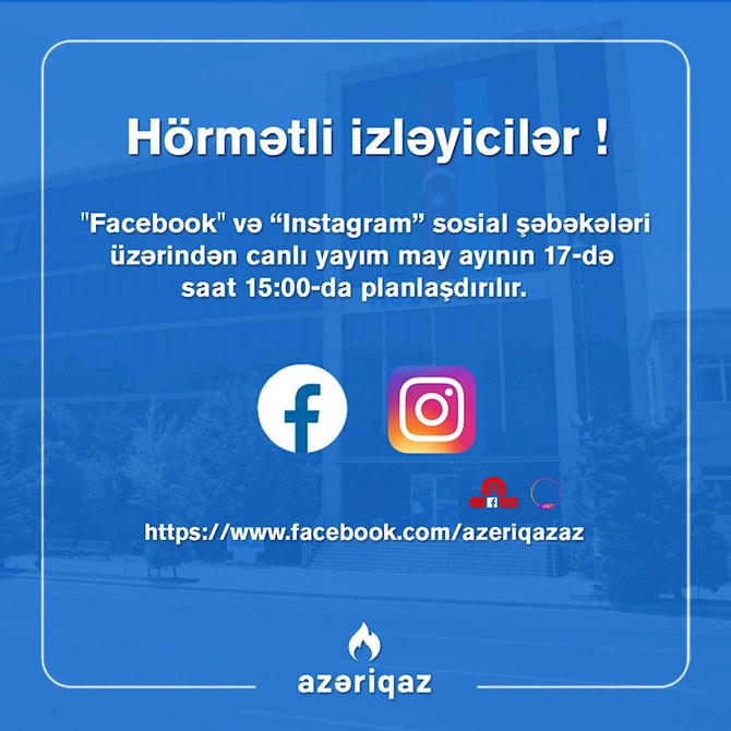 “Azəriqaz” İB rəhbərliyinin növbəti canlı yayımı planlaşdırılır — FOTO “Azəriqaz” İB rəhbərliyinin növbəti canlı yayımı planlaşdırılır — FOTO