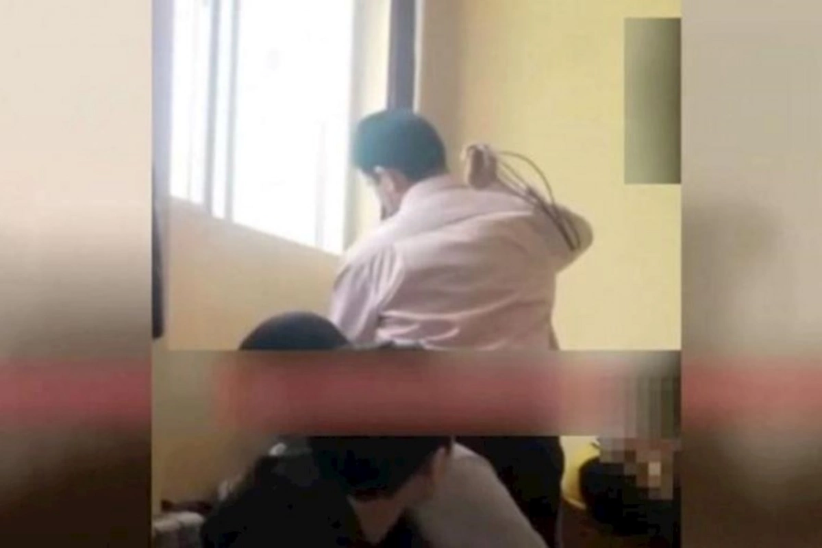 Şagirdləri “qamçı” ilə döyən müəllimlə bağlı açıqlama — VİDEO