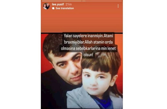 Rəşad Dağlının azadlığa çıxması ilə bağlı oğlundan paylaşım — FOTO Rəşad Dağlının azadlığa çıxması ilə bağlı oğlundan paylaşım — FOTO