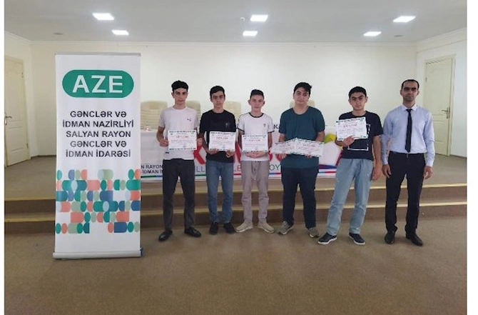 Salyanda Xəmsə Milli İntellektual oyunu keçirildi — FOTOLAR