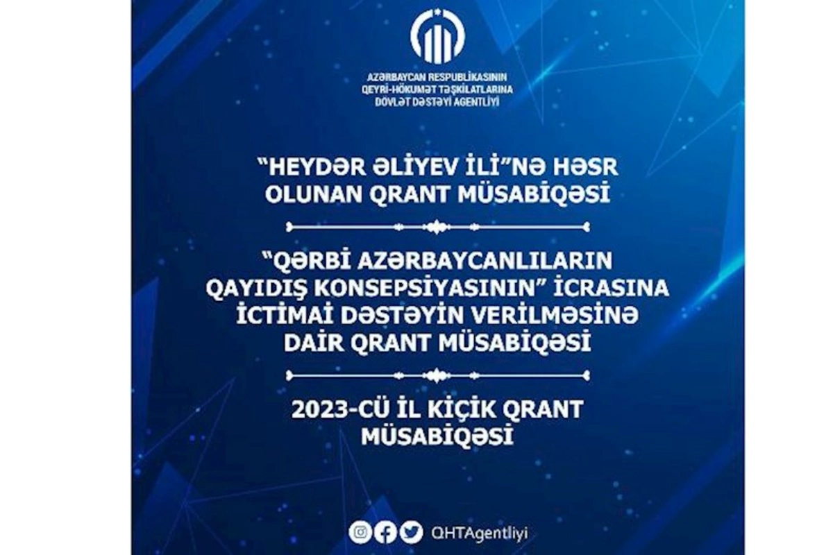 “Heydər Əliyev İli”nə həsr olunan qrant müsabiqəsinin nəticələri AÇIQLANDI
