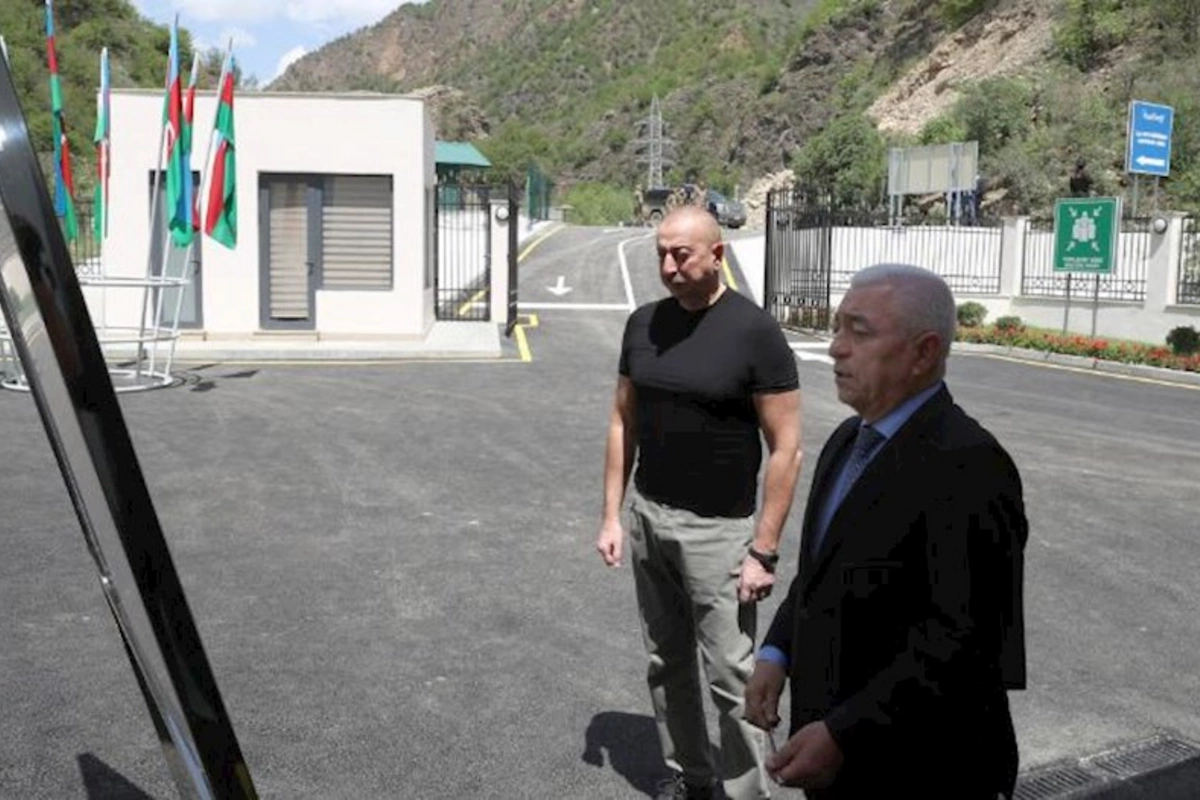 İlham Əliyev Kəlbəcər rayonunda “Meydan” Kiçik Su Elektrik Stansiyasının açılışını edib