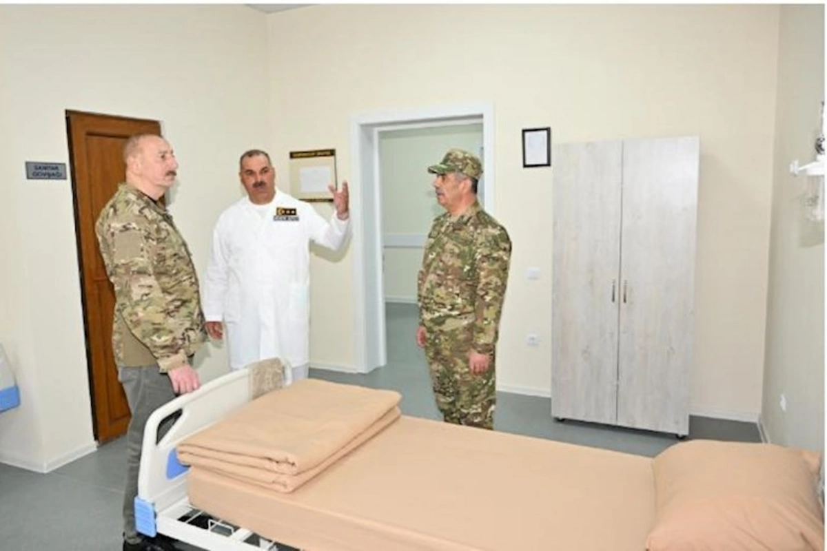 Prezident Kəlbəcərdə hərbi hospitalın açılışında iştirak edib