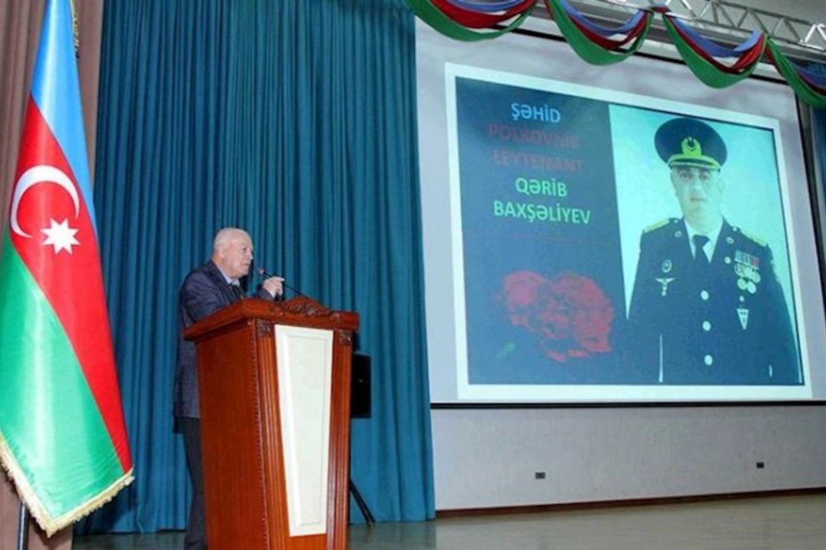 Heydər Əliyev adına Hərbi İnstitutda şəhid zabitin xatirəsi anılıb