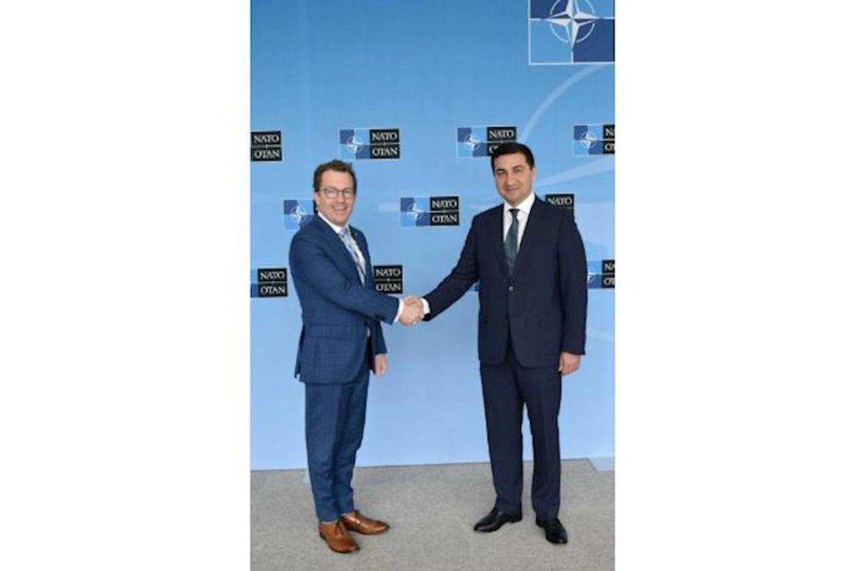 NATO rəsmisi Hikmət Hacıyevlə görüşündən YAZDI