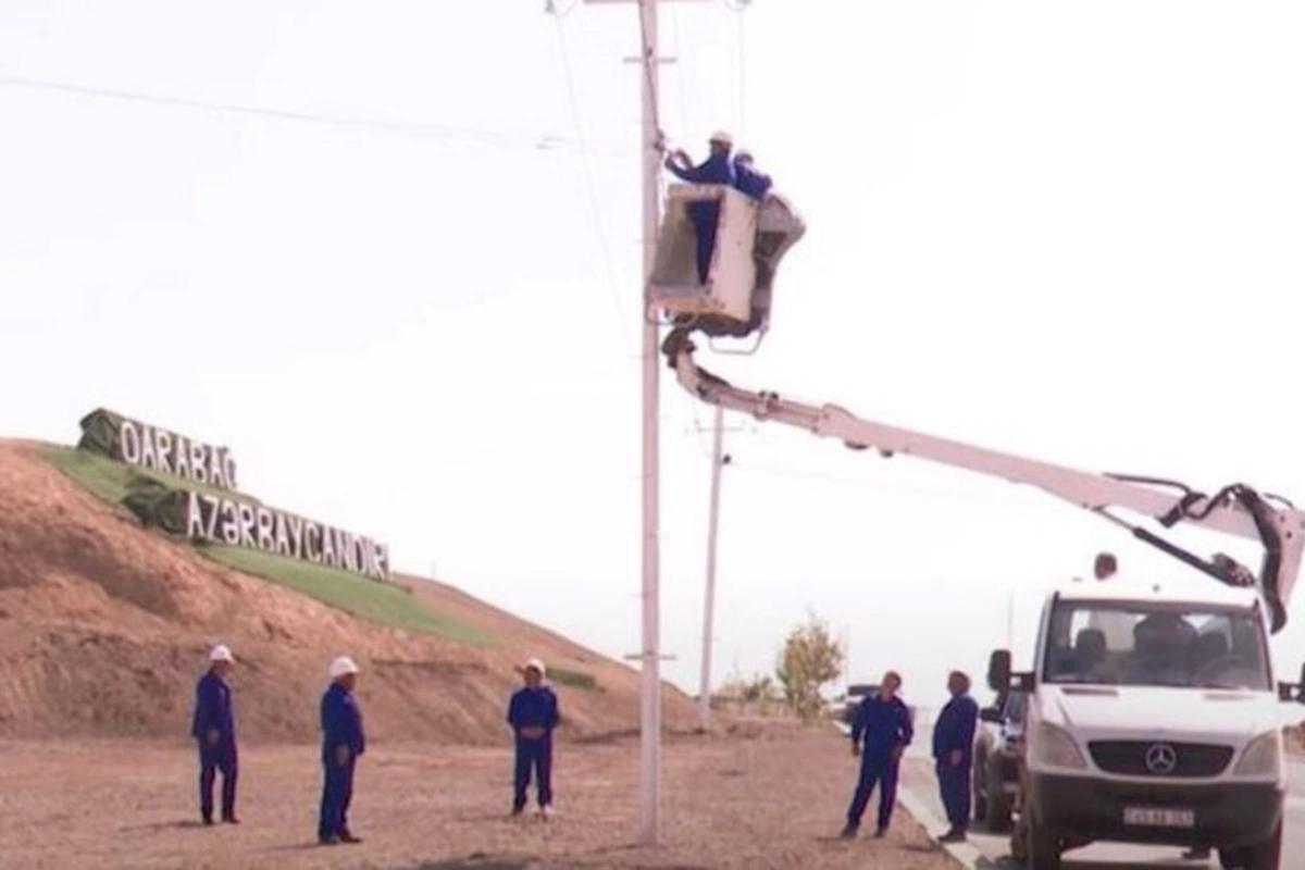 Kəlbəcərin Zod yaşayış məntəqəsi istiqamətində 35 kV-luq xəttin çəkilişi yekunlaşıb — VİDEO
