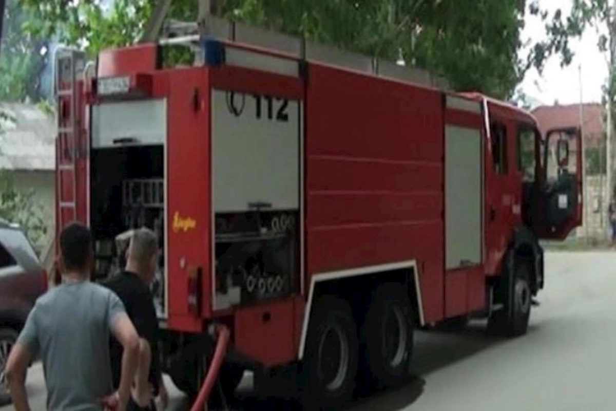 Mingəçevirdə orta məktəb binasında yanğın olub
