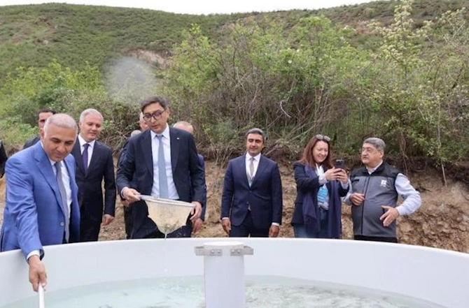 Növbəti balıq buraxılışları və ağacəkmə tədbiri keçirildi — FOTOLAR