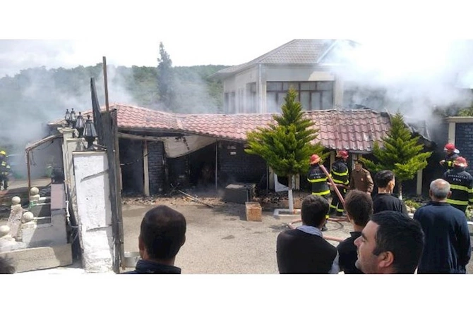 Misir Mərdanovun qardaşının istirahət mərkəzi yandı — FOTO