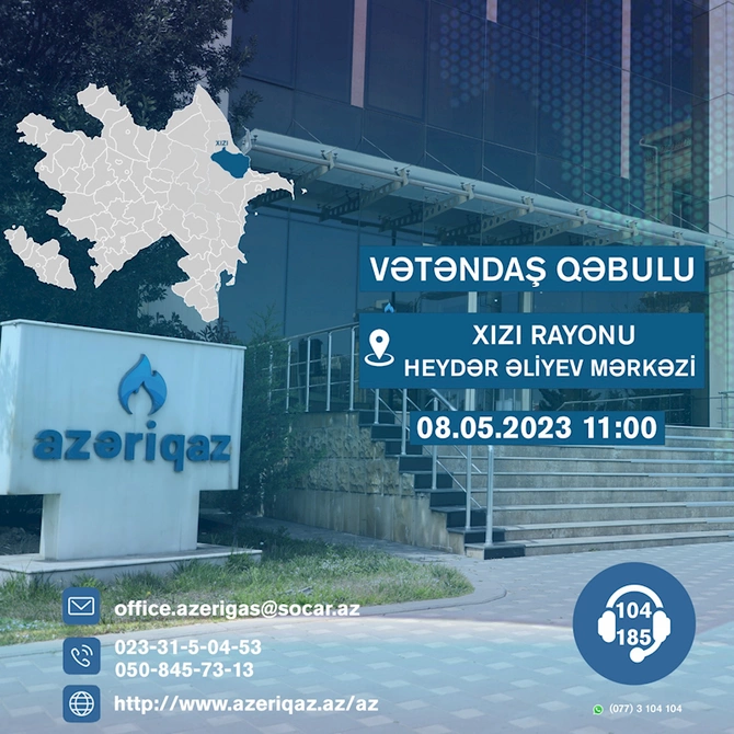 SOCAR Azəriqaz İB rəhbərliyinin Xızı və Siyəzən sakinləri ilə görüşü olacaq SOCAR Azəriqaz İB rəhbərliyinin Xızı və Siyəzən sakinləri ilə görüşü olacaq