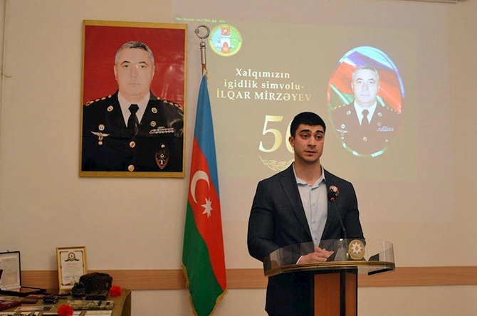 Azərbaycanın Milli Qəhrəmanı İlqar Mirzəyevin anım tədbiri keçirilib