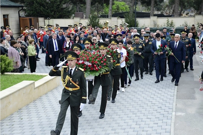 Xətai rayonunda şəhid Milli Qəhrəman İlqar Mirzəyevin 50 illik yubileyi qeyd edildi — FOTOLAR