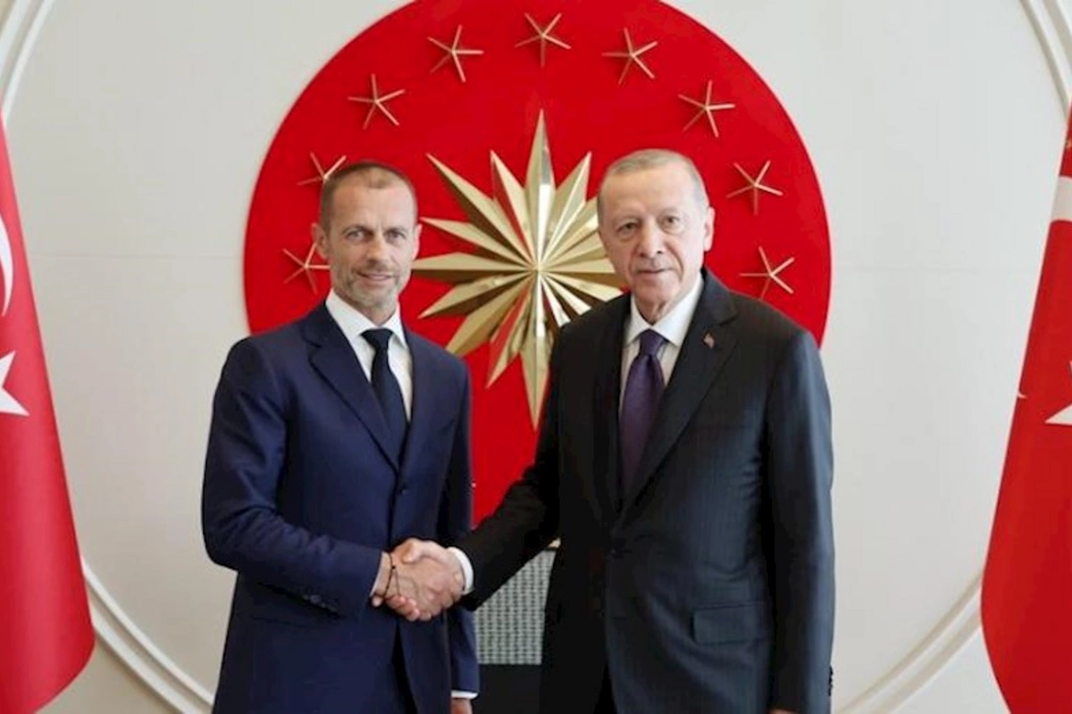 Ərdoğan UEFA Prezidentini qəbul edib
