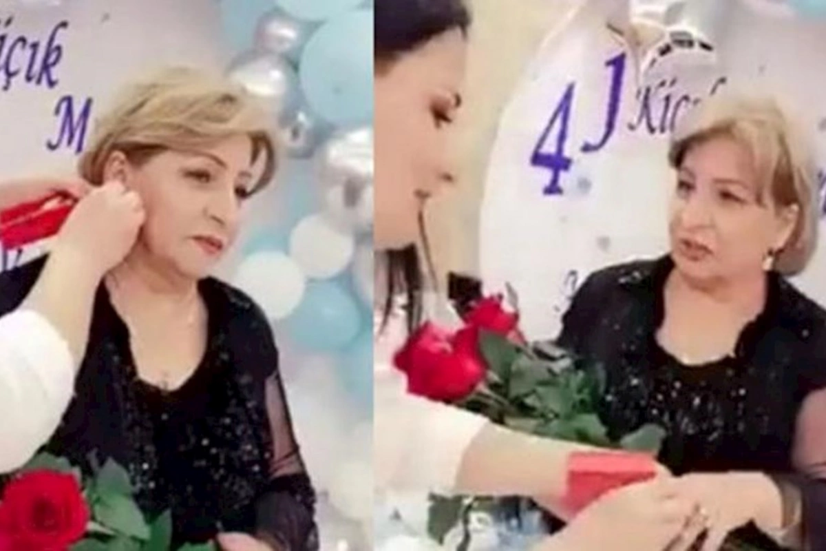 Xırdalanda müəllimə taxılan qızıl sırğalar gündəm oldu: Hədiyyə, yoxsa “şirinlik”? (İDDİA/VİDEO)