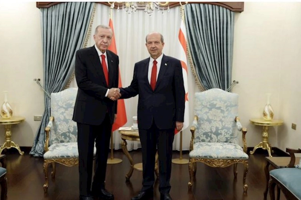 Ərdoğan Şimali Kipr Prezidenti ilə görüşdü