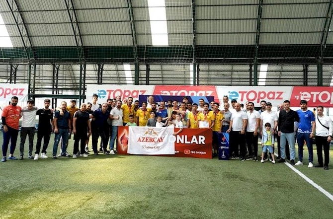 “Azerçay”ın dəstəklədiyi “Azərsun” komandası mini futbol turnirinin qalibi oldu — FOTOLAR