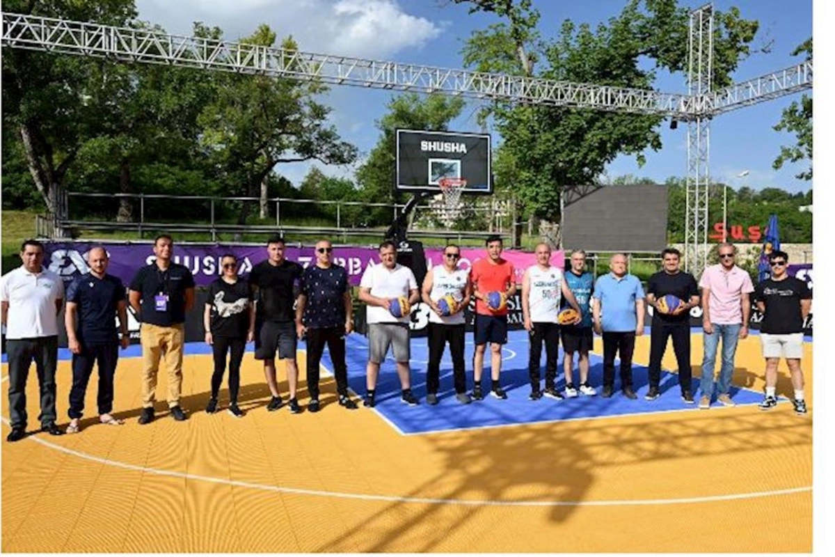 Nazirlər Şuşada basketbol oynadı — FOTOLAR