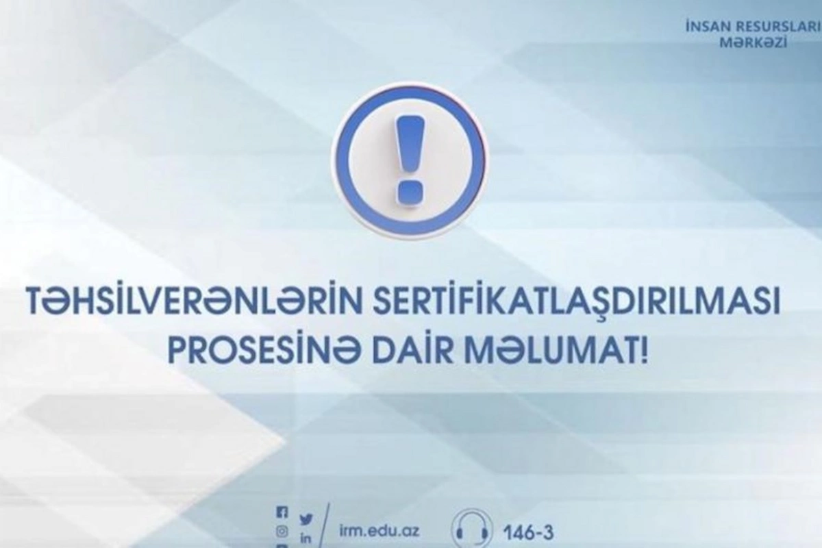 Yaşı 60-dan yuxarı olan müəllimlər sertifikasiya imtahanında iştirak etməyəcək