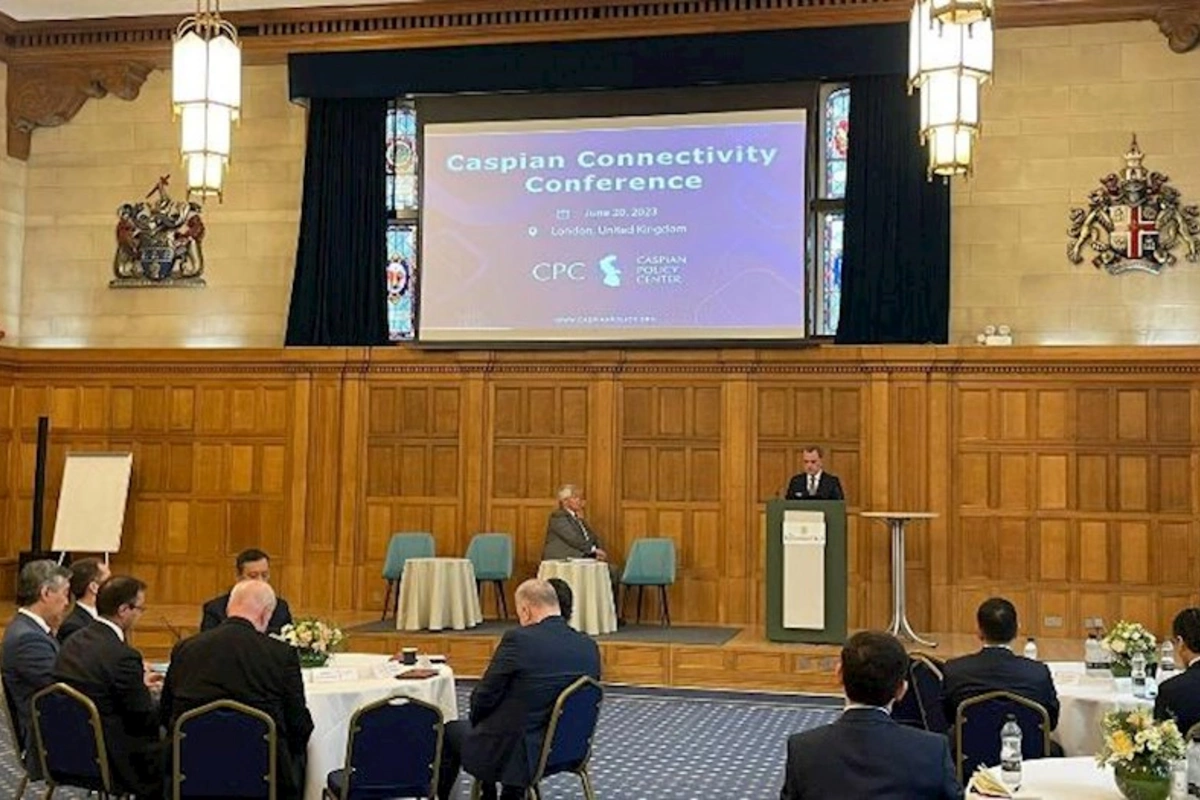 Ceyhun Bayramov “Caspian Connectivity” konfransında — FOTOLAR