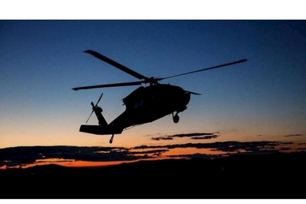 Hərbi helikopter qəzaya uğradı