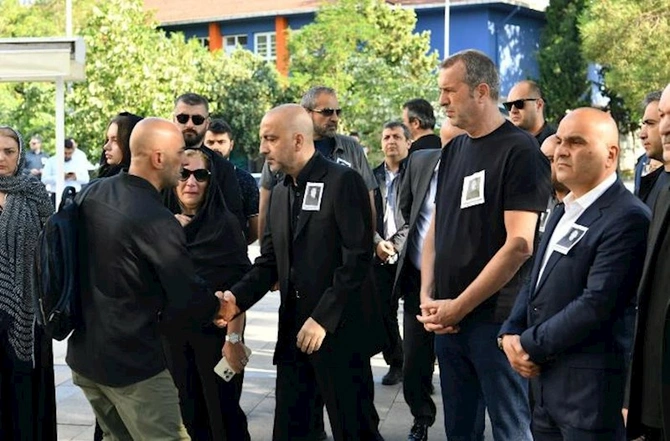 Mübariz Mənsimov atası ilə vidalaşdı — FOTOLAR