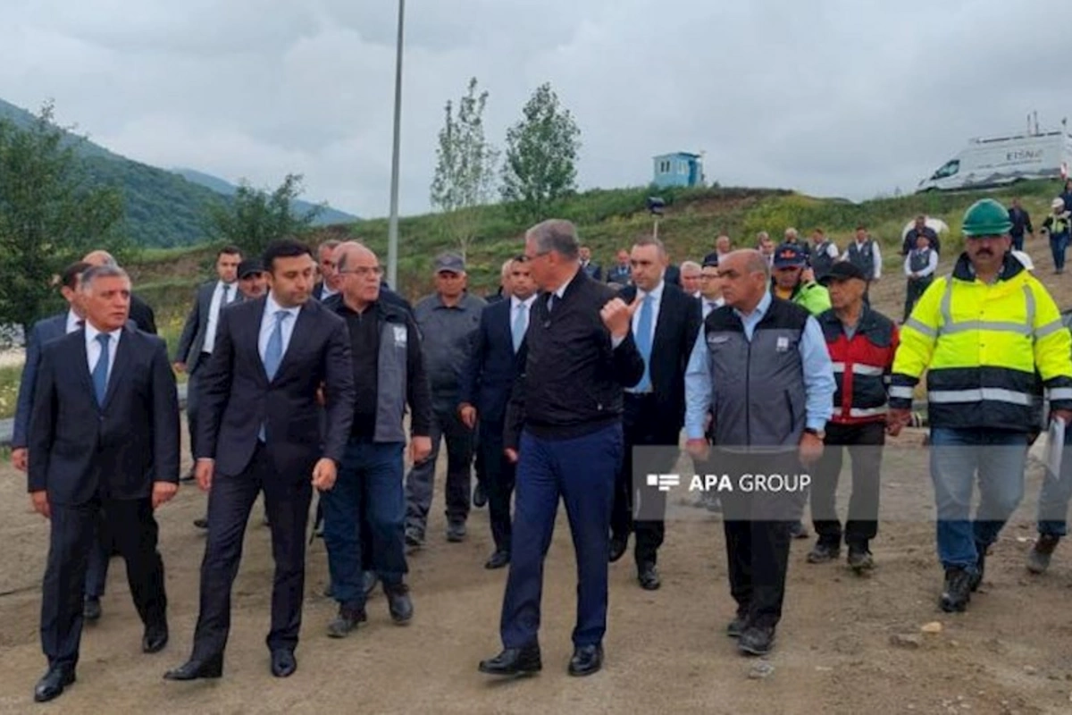 Dövlət Komissiyası Söyüdlüdəki süni gölə baxış keçirdi — FOTOLAR