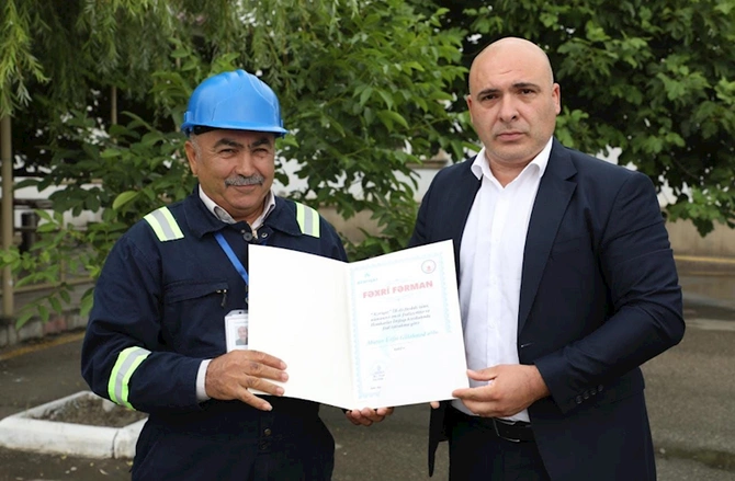 Baş direktorun müavini bir qrup Birlik əməkdaşını mükafatlandırdı — FOTOLAR