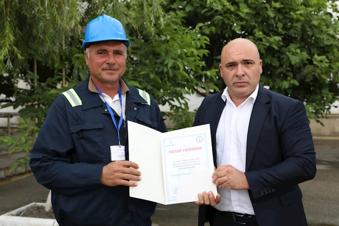 Baş direktorun müavini bir qrup Birlik əməkdaşını mükafatlandırdı — FOTOLAR