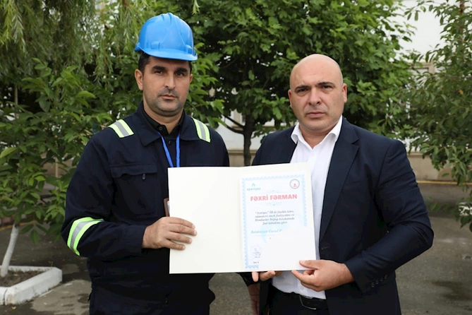 Baş direktorun müavini bir qrup Birlik əməkdaşını mükafatlandırdı — FOTOLAR