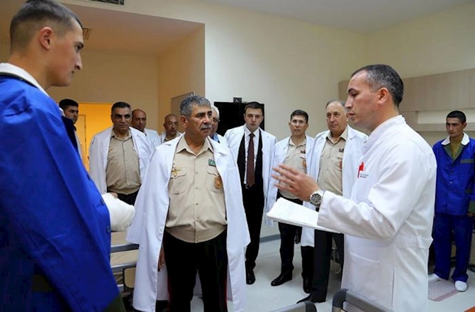Zakir Həsənov hərbi hospitalda — VİDEO/FOTOLAR