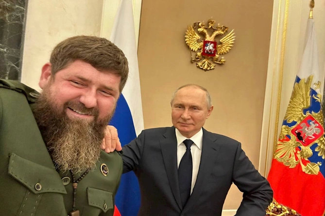 Putin Kadırovla görüşüb — FOTO