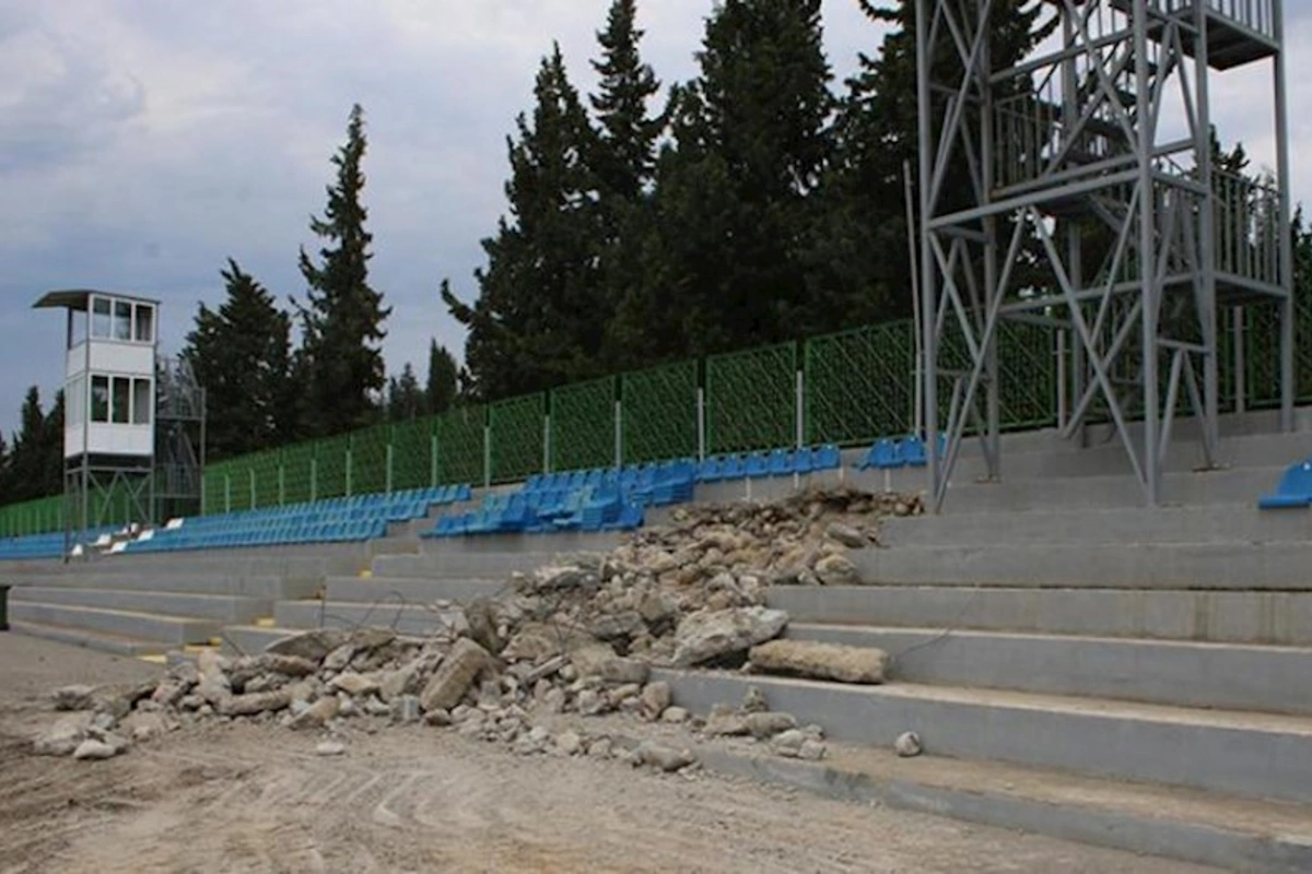 Tovuz şəhər stadionunda yenidənqurma işlərinə başlanıldı