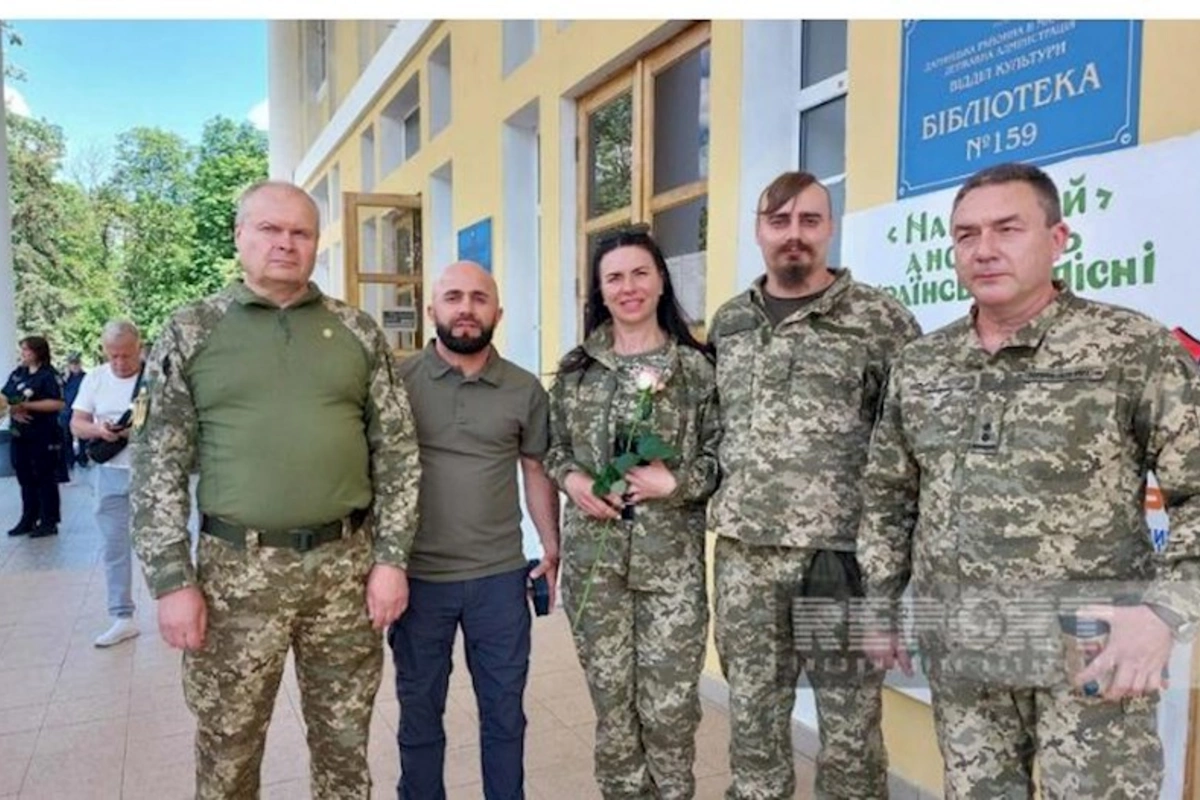 Ukraynada daha bir azərbaycanlı müharibədəki xidmətlərinə görə təltif olunub