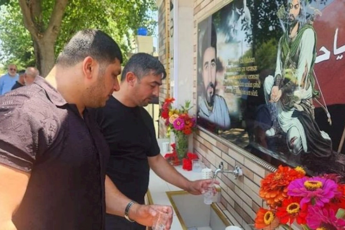 Cəlilabadda şəhid xatirə bulağının açılışı olub
