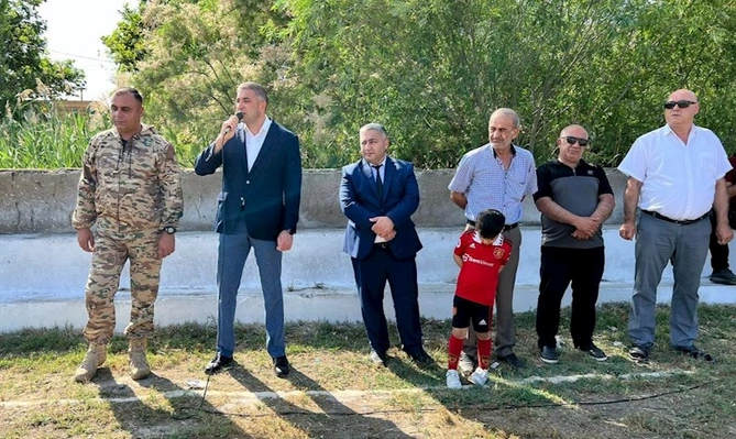Şəhidlərin xatirəsinə həsr olunmuş futbol üzrə turnirin açılış mərasimi keçirildi — FOTOLAR
