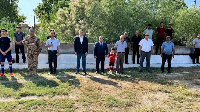 Şəhidlərin xatirəsinə həsr olunmuş futbol üzrə turnirin açılış mərasimi keçirildi — FOTOLAR
