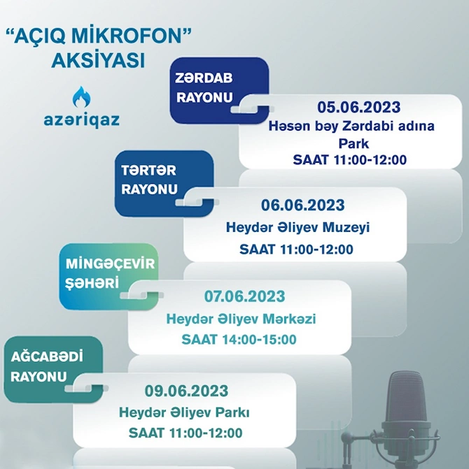 SOCAR Azəriqaz İB-nin Açıq mikrofon aksiyaları davam edir