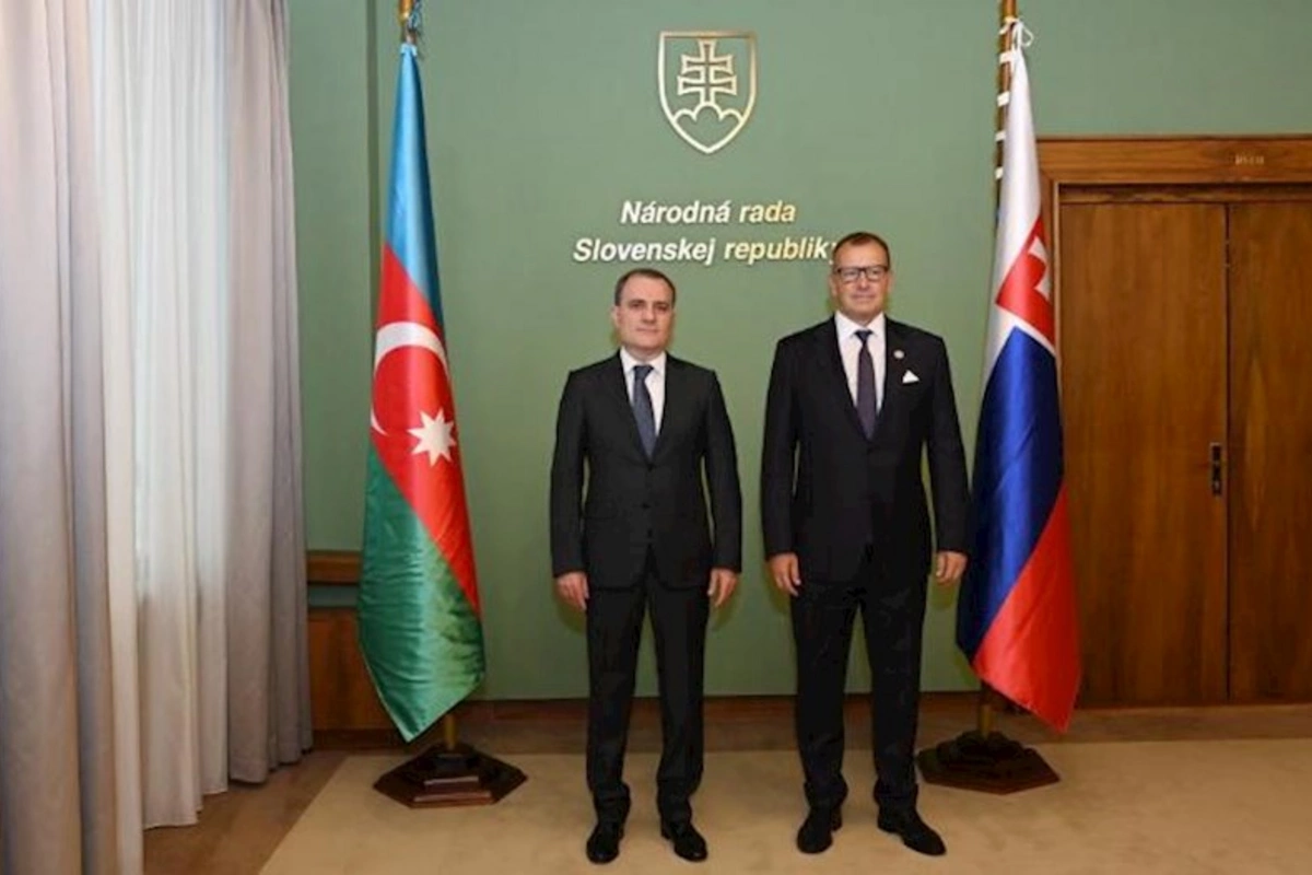 Ceyhun Bayramov Slovakiya Milli Şurasının sədri ilə görüşdü