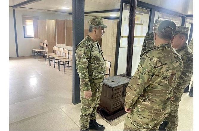 Azad edilmiş ərazilərdə yeni hərbi obyektlər istifadəyə verildi — FOTOLAR